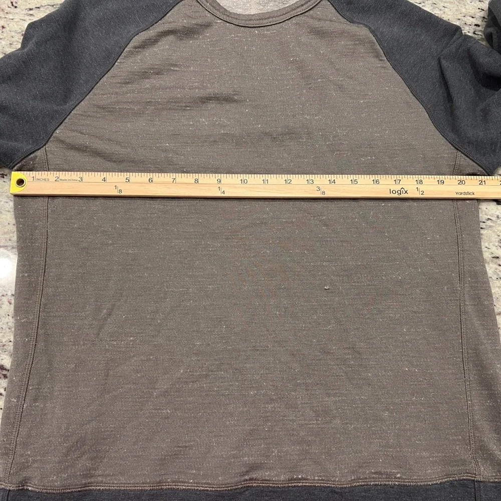 Lululemon Sweatshirt Mens M/L Gray Raglan Sleeve Side Zip Pullover